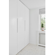 Poignée edge straight ea480 l600 alu blanc mat 